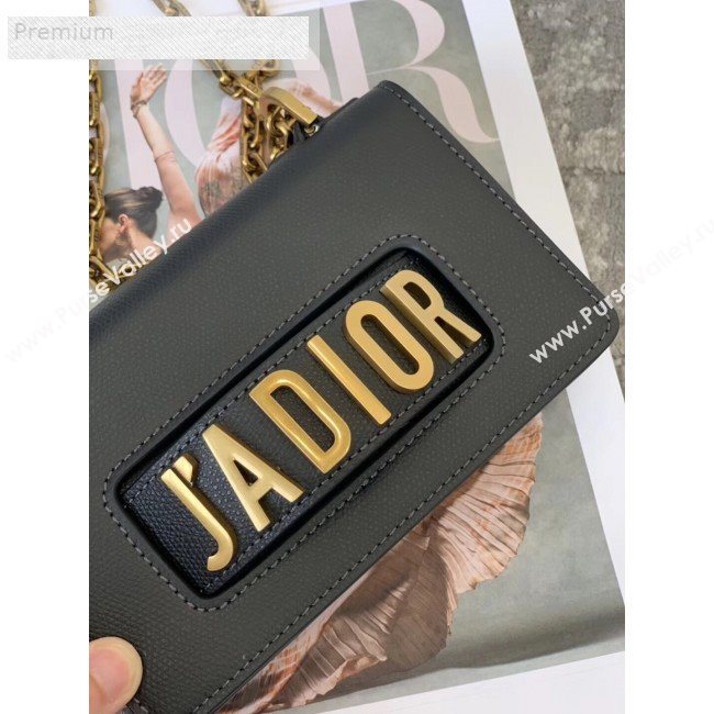 Dior JAdior Mini Flap Chain Bag in Palm Grained Leather Black 2019 (XXG-9070860)