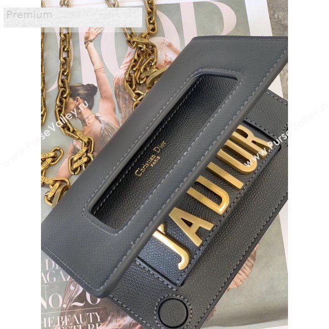 Dior JAdior Mini Flap Chain Bag in Palm Grained Leather Black 2019 (XXG-9070860)