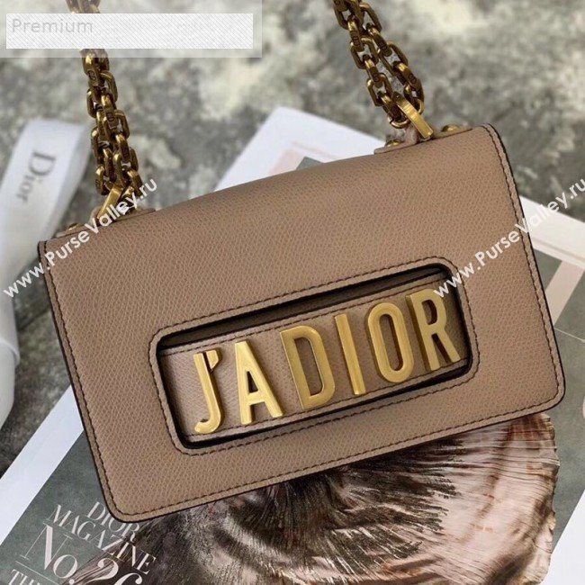 Dior JAdior Mini Flap Chain Bag in Palm Grained Leather Beige 2019 (XXG-9070861)