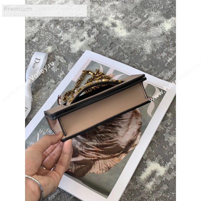 Dior JAdior Mini Flap Chain Bag in Palm Grained Leather Beige 2019 (XXG-9070861)