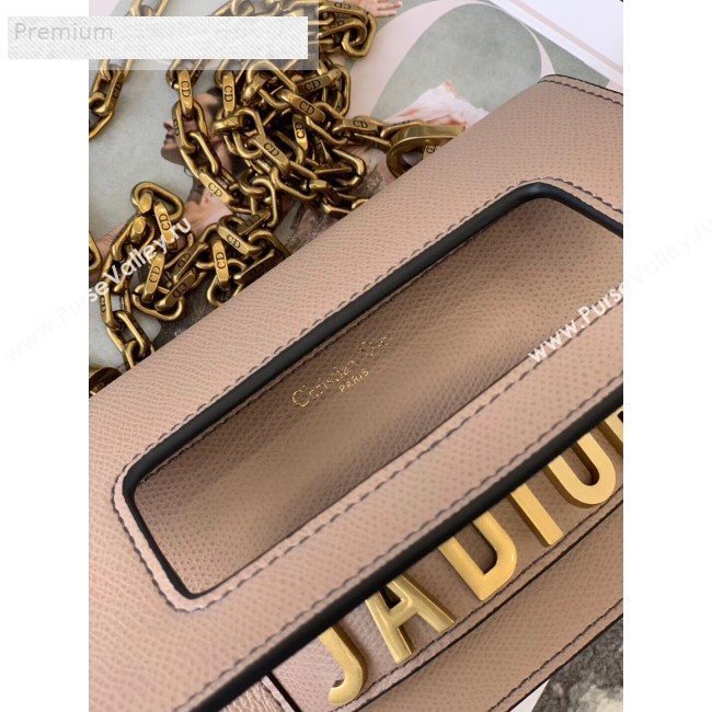Dior JAdior Mini Flap Chain Bag in Palm Grained Leather Beige 2019 (XXG-9070861)