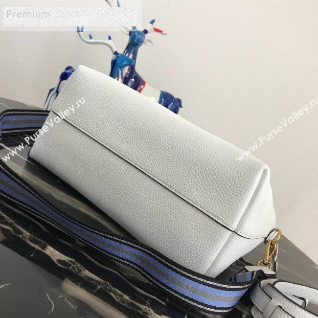 Prada Grained Soft Calf Leather Top Handle Bag 1BA157 White 2019 (PYZ-9070865)