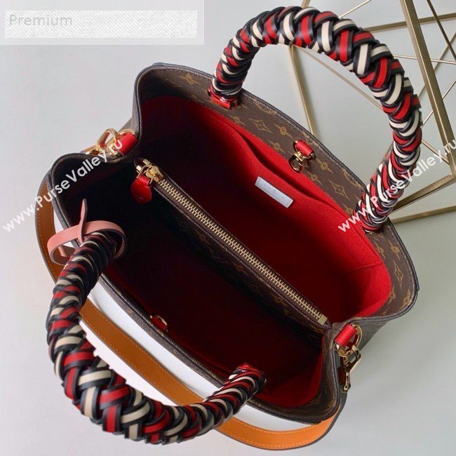 Louis Vuitton Monogram Canvas Montaigne MM Braided Top Handle Bag M44672 2019 (FANG-9071256)