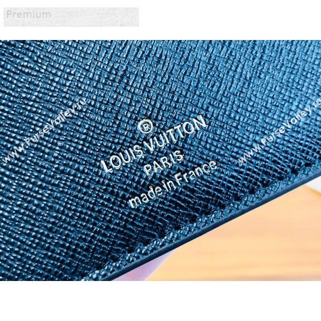 Louis Vuitton Monogram Canvas Porte Cartes Double Zipped Card Holder M66531 Black 2019 (LVSJ-9071260)