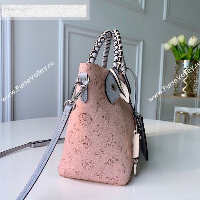Louis Vuitton Perforated Monogram Calfskin Hina PM Braided Top Handle Bag M53938 Pink 2019 (LVSJ-9071263)