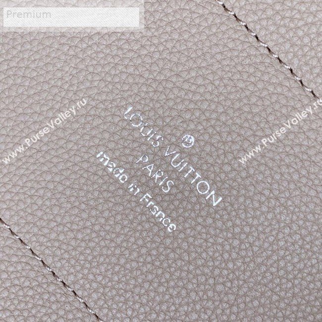 Louis Vuitton Perforated Monogram Calfskin Hina PM Braided Top Handle Bag M53914 Galet Gray 2019 (LVSJ-9071262)