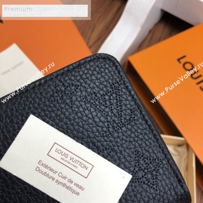 Louis Vuitton Perforated Monogram Calfskin Long Zippy Wallet M58428 Black 2019 (LVSJ-9071264)