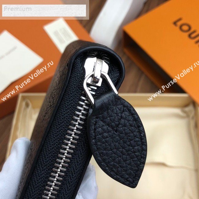 Louis Vuitton Perforated Monogram Calfskin Long Zippy Wallet M58428 Black 2019 (LVSJ-9071264)