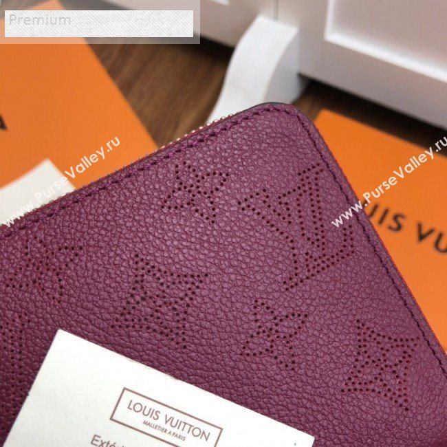 Louis Vuitton Perforated Monogram Calfskin Long Zippy Wallet M58428 Burgundy 2019 (LVSJ-9071265)