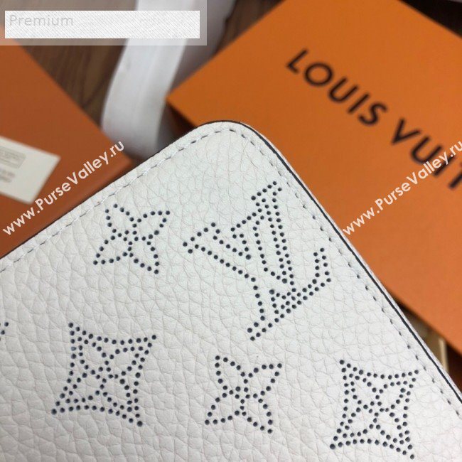 Louis Vuitton Perforated Monogram Calfskin Long Zippy Wallet M58431 White 2019 (LVSJ-9071266)