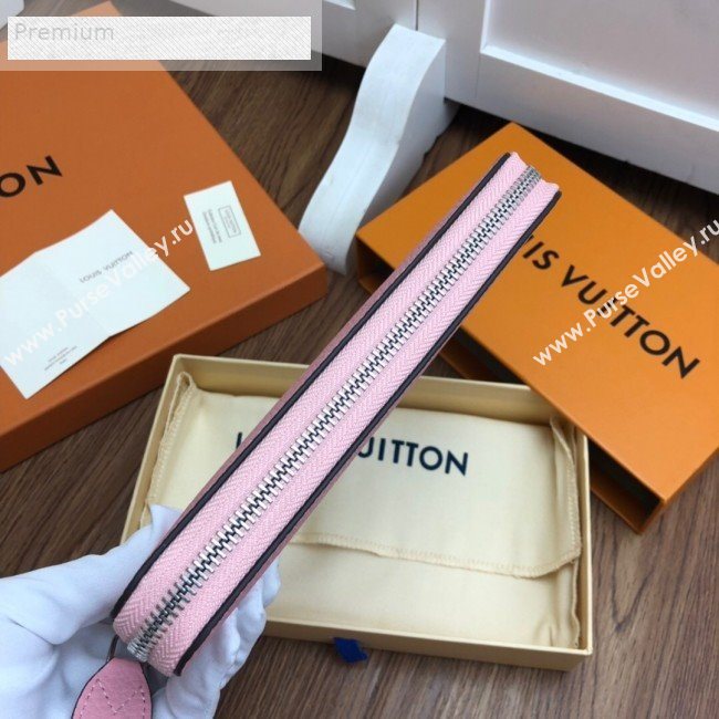 Louis Vuitton Perforated Monogram Calfskin Long Zippy Wallet M58429 Ballet Pink 2019 (LVSJ-9071267)