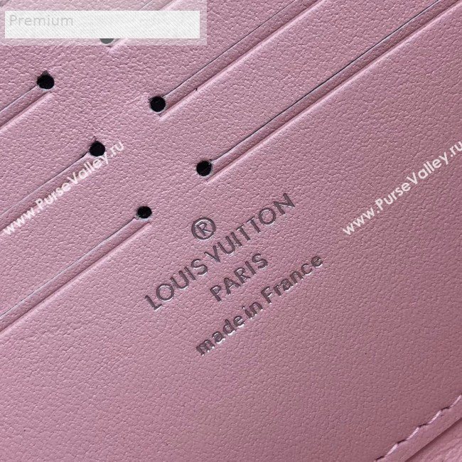 Louis Vuitton Perforated Monogram Calfskin Long Zippy Wallet M58429 Ballet Pink 2019 (LVSJ-9071267)