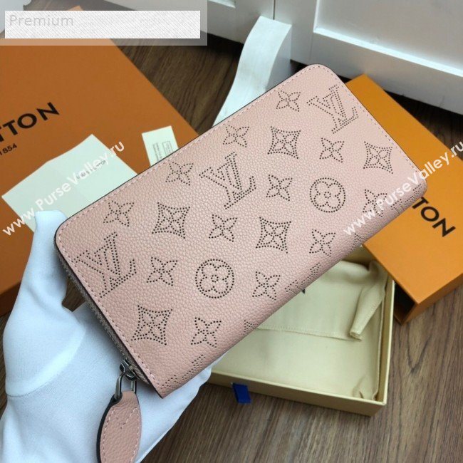 Louis Vuitton Perforated Monogram Calfskin Long Zippy Wallet M58429 Magnolia Pink 2019 (LVSJ-9071268)