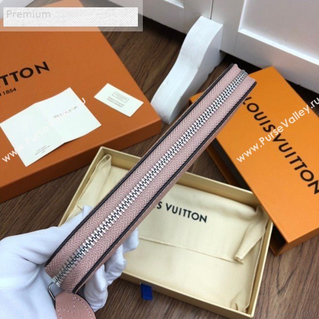 Louis Vuitton Perforated Monogram Calfskin Long Zippy Wallet M58429 Magnolia Pink 2019 (LVSJ-9071268)