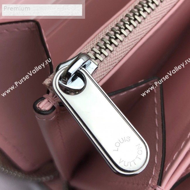 Louis Vuitton Perforated Monogram Calfskin Long Zippy Wallet M58429 Magnolia Pink 2019 (LVSJ-9071268)