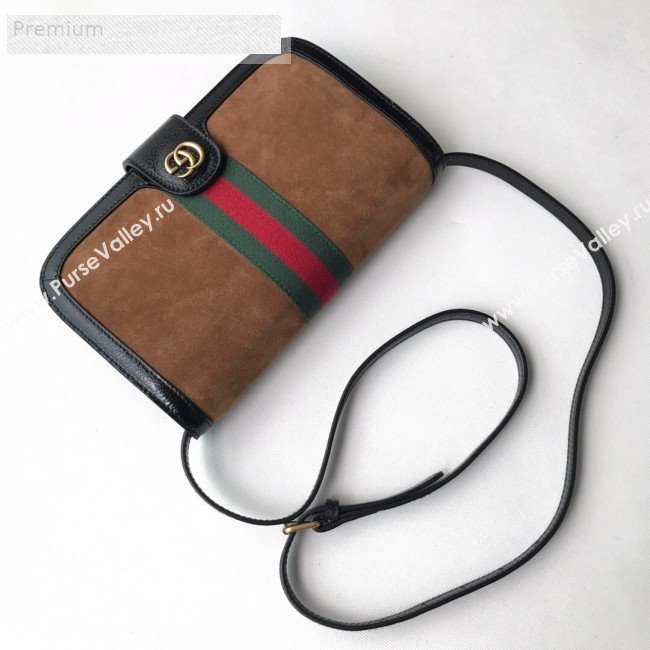 Gucci Ophidia Suede Messenger Shoulder Bag 548304 Brown 2018 (DLH-9071304)