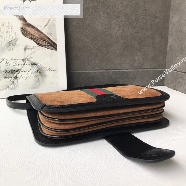 Gucci Ophidia Suede Messenger Shoulder Bag 548304 Brown 2018 (DLH-9071304)