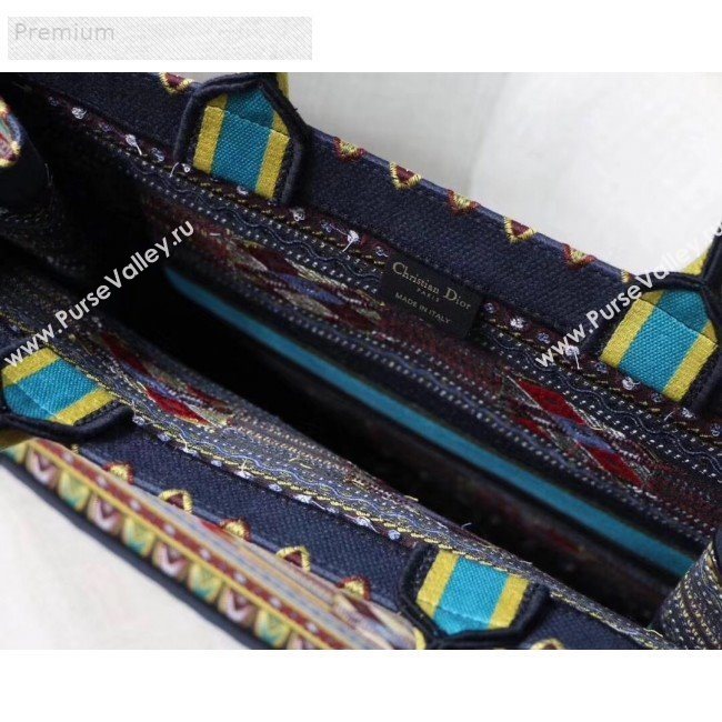 Dior Book Tote in Embroidered Canvas Turquoise 2019 (XXG-9071323)
