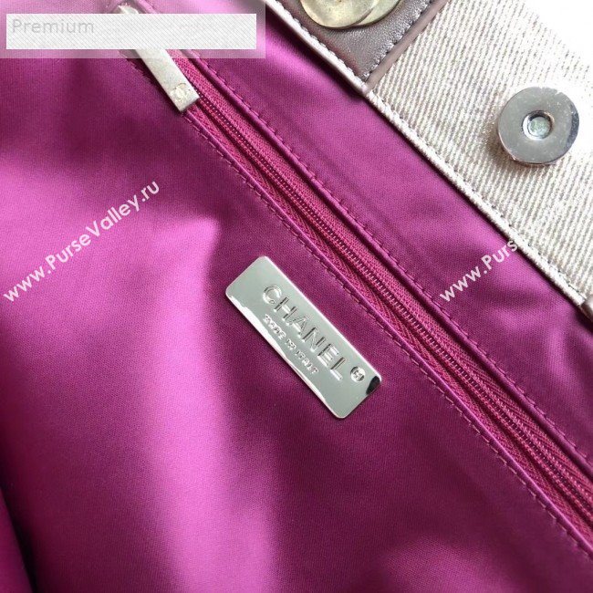 Chanel Graffiti Metallic Cotton Maxi Shopping Tote Bag AS0850 Gold/Multicolor 2019 (KAIS-9071211)