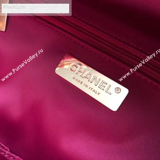 Chanel Graffiti Metallic Cotton Large Backpack AS0868 Gold/Multicolor 2019  (XGZ-9071210)