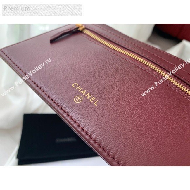 Chanel Aged Calfskin 2.55 Pouch AP0158 Black 2019 (BLWX-9071220)