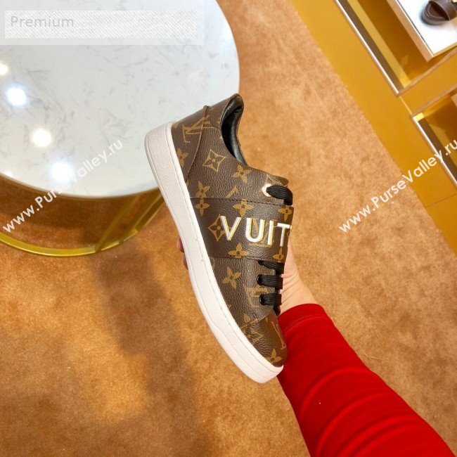 Louis Vuitton Frontrow Monogram Canvas Logo Strap Sneakers 1A4VSM 2019 (1054-9071904)