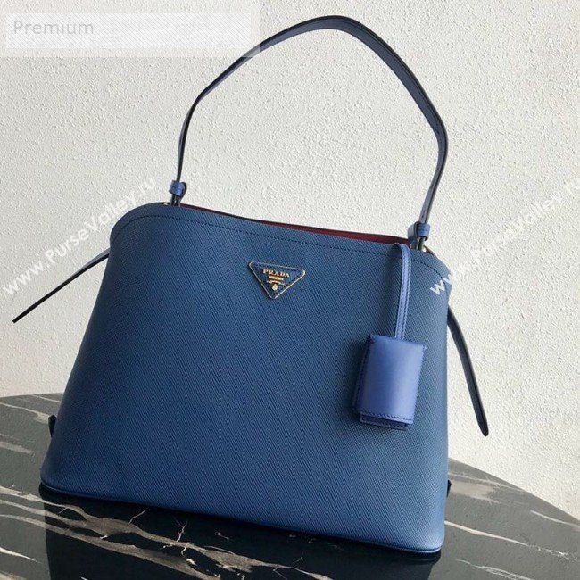 Prada Matinee Shoulder Bag 1BA249 Blue 2019 (PYZ-9071502)