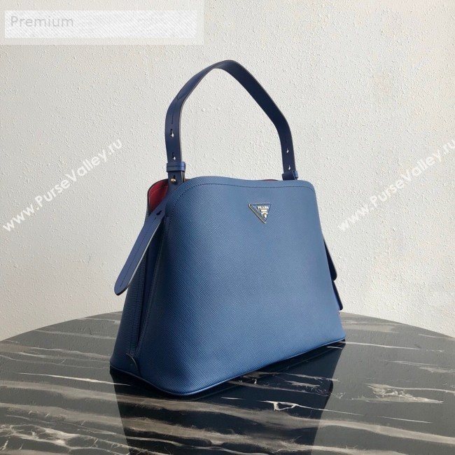 Prada Matinee Shoulder Bag 1BA249 Blue 2019 (PYZ-9071502)