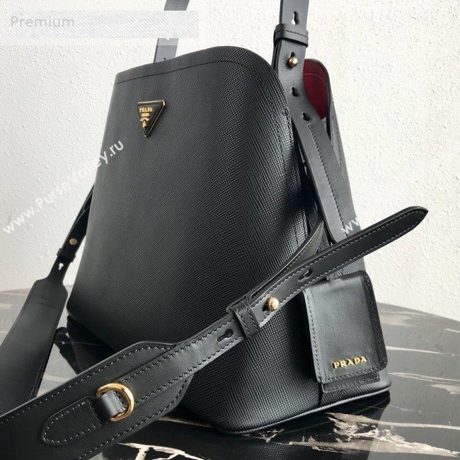 Prada Matinee Shoulder Bag 1BA249 Black 2019 (PYZ-9071503)