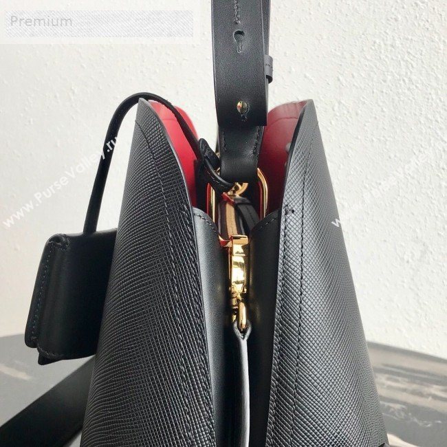 Prada Matinee Shoulder Bag 1BA249 Black 2019 (PYZ-9071503)