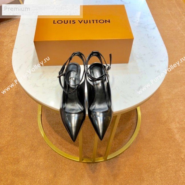 Louis Vuitton Call Back Mid-Heel Open-back Pump 1A4WXM Black 2019 (1054-9071642)