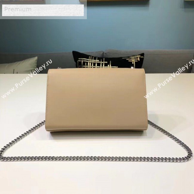 Saint Laurent Kate Small Chain and Tassel Bag in Smooth Leather 474366 Beige/Silver (BGL-9071710)