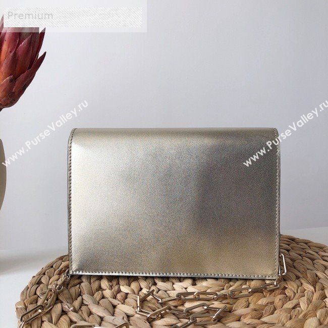 Valentino Small Metallic Calfskin VCASE Chain Shoulder Bag Gold 2019 (JJ3-9071510)