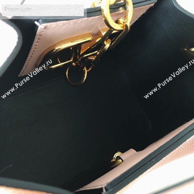 Valentino Small VCASE Grainy Calfskin Shopping Tote Bag Light Pink 2019 (JJ3-9071520)