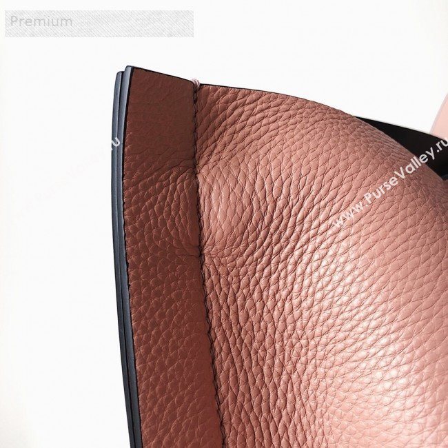 Valentino Large VCASE Grainy Calfskin Shopping Tote Bag Light Pink 2019 (JJ3-9071521)