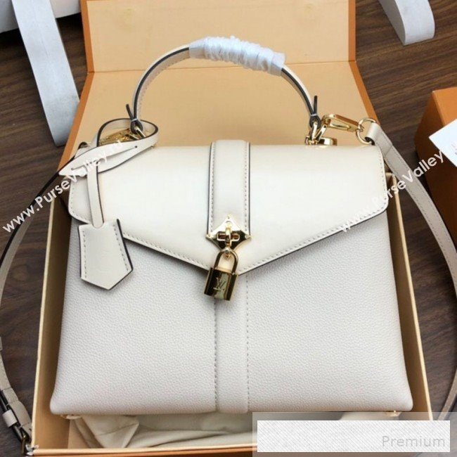 Louis Vuitton Padlock Rose des Vents PM Top Handle Bag M53822 Creme White 2019 (LVSJ-9052123)