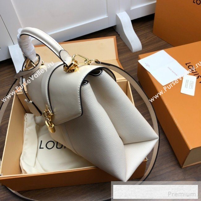 Louis Vuitton Padlock Rose des Vents PM Top Handle Bag M53822 Creme White 2019 (LVSJ-9052123)