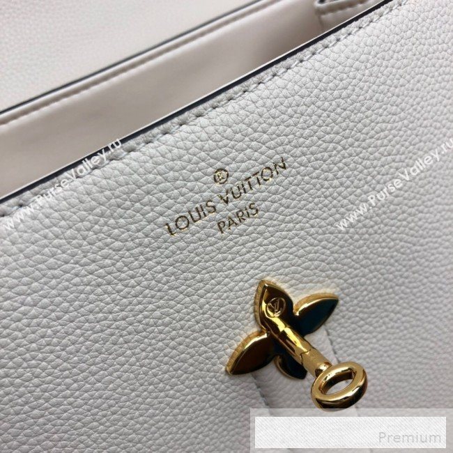 Louis Vuitton Padlock Rose des Vents PM Top Handle Bag M53822 Creme White 2019 (LVSJ-9052123)
