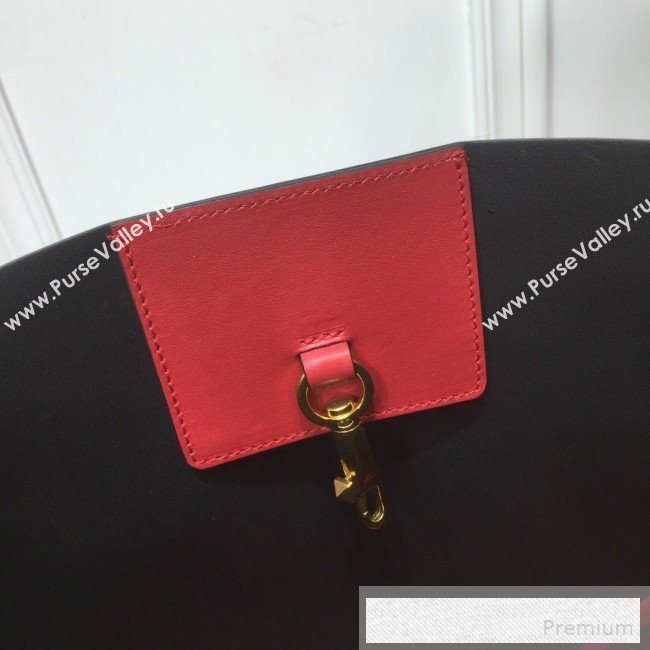 Valentino VRing Chain Grained Calfskin Shopping Tote Bag Red 2019 (XYD-9052138)