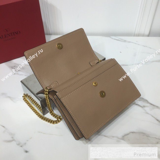 Valentino VRing Chain Flap Shoulder Bag Brown 2019 (XYD-9052141)