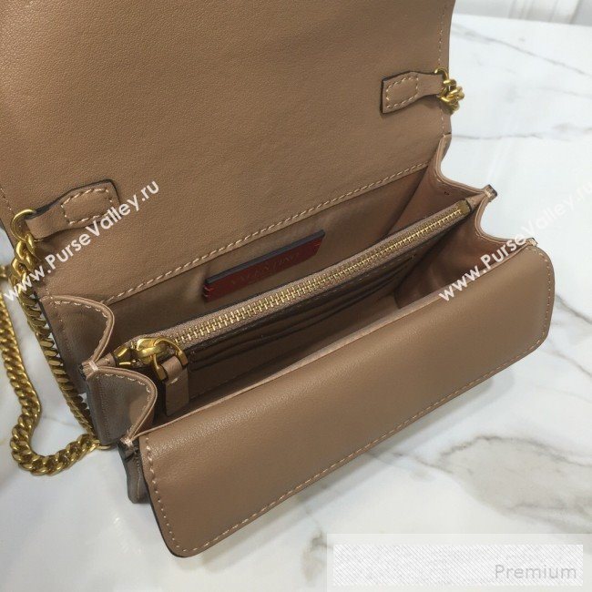 Valentino VRing Chain Flap Shoulder Bag Brown 2019 (XYD-9052141)