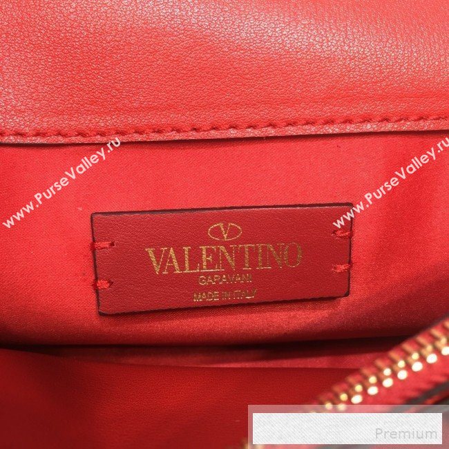 Valentino VRing Chain Flap Shoulder Bag Red 2019 (XYD-9052142)