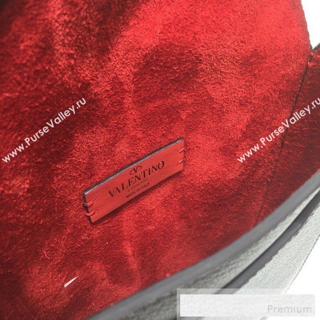 Valentino Medium Goatskin VRing Crossbody Bag Black 2019 (XYD-9052146)