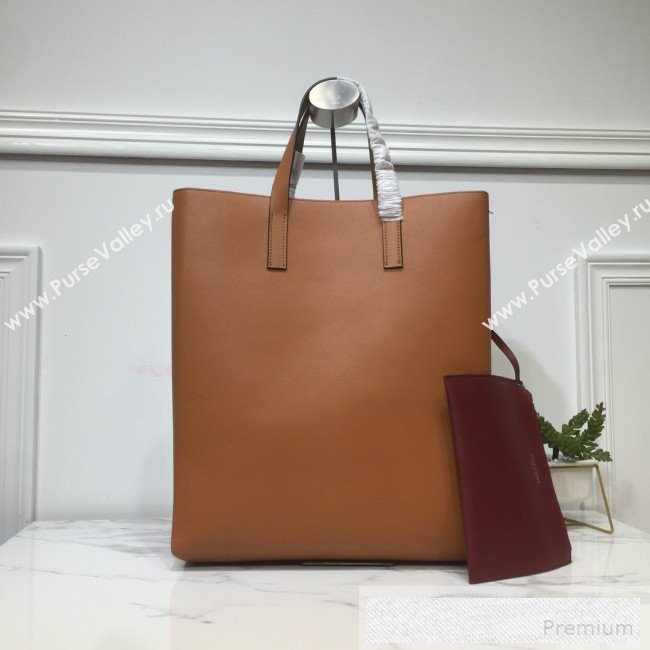 Valentino Painting Long VRing Shopping Tote Bag Tan 2019 (XYD-9052152)