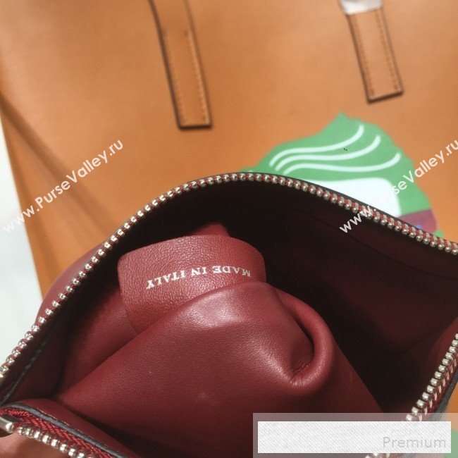Valentino Painting Long VRing Shopping Tote Bag Tan 2019 (XYD-9052152)