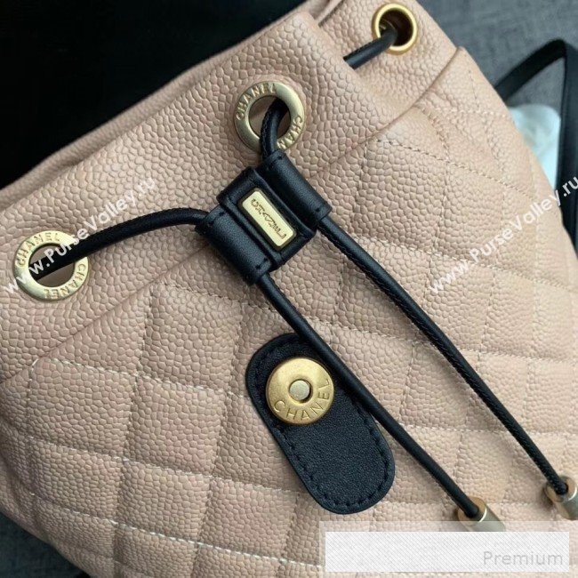 Chanel Grained Calfskin CC Filigree Backpack A57090 Nude 2019 (SSZ-9052084)