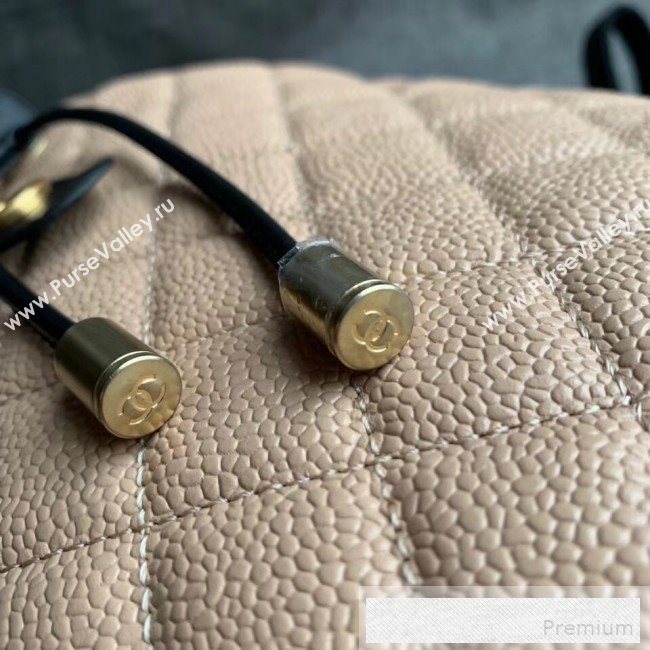 Chanel Grained Calfskin CC Filigree Backpack A57090 Nude 2019 (SSZ-9052084)