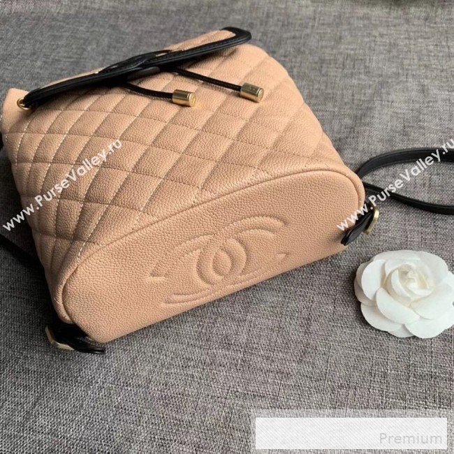 Chanel Grained Calfskin CC Filigree Backpack A57090 Nude 2019 (SSZ-9052084)