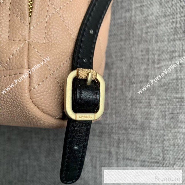 Chanel Grained Calfskin CC Filigree Backpack A57090 Nude 2019 (SSZ-9052084)