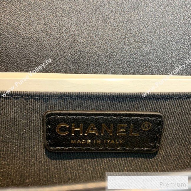 Chanel Small Quilted Leather Leboy Flap Top Handle Bag AS0135 Black 2019 (SSZ-9052103)